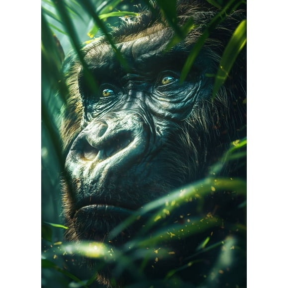 Leopard Frog Bird Sloth Poster Wall Art Picture Abstract Wild Animal Canvas Painting And Print for Modern Living Room Home Decor50 x 70 cm (without frame),SKU-26
