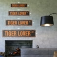 thumbnail image 2 of TIGER LOVER Vintage Aluminum Street Sign wild animal zoo lover big rustic metal tin | Indoor/Outdoor |  30" Wide, 2 of 4