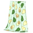 thumbnail image 3 of Bingfone Avocado Print Flannel Fleece Blanket Throw Blanket For Bed,Sofa,Couch,Travel,Camping(80"X60"), 3 of 9