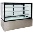 thumbnail image 3 of NSF 60 in. Commercial Galss Door Refrigerated Bakery Display 24 Cu.Ft. Refrigerator Case in Stainless Steel, 3 of 11