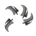 thumbnail image 3 of 4pcs Extension Mudguard Prevent Water Projections For Motorcycle - 70cm X 41cm X 30cm Chrome, 3 of 8