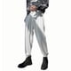 thumbnail image 2 of Pantalones de traje largos para hombre, de color liso, con ribete y pierna caída, de poliéster, 2 of 4