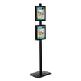 thumbnail image 4 of M&T Displays Double Sided Free Standing Black Aluminum Display Stand Brochure Sign Holder Snap Frame 4x(8.5x11), 4 of 18