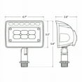 thumbnail image 2 of Westgate LF4 Flood Lights- 12V LED Wash Lights-Bronze Finish Integrated LED Light-Non-dimmable - 5 Year Warranty (12W, 5000K Cool White), 2 of 2