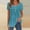 #026-Navy, variant on Warop Women's Ruffle Blouse, Loose Fit with Random Print, Short Sleeve Round Neck Button Front for Casual and Daily Wear
