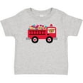 thumbnail image 3 of Inktastic Valentine Fire Truck Heart Bear Boys or Girls Baby T-Shirt, 3 of 5