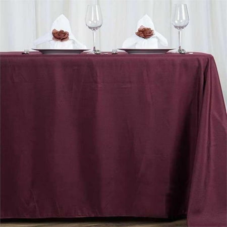 

BalsaCircle 10 Pieces 72 x 120 Burgundy Rectangle Polyester Tablecloths Table Cover Linens