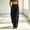 Black women linen pants with pockets a1, variant on Women's Cotton Linen Wide Leg High Waisted Pants with Pockets Casual Solid Loose Long Cargo Trousers for Beach Work Summer Lounge Travel Yoga Workout Clothes, Gray S