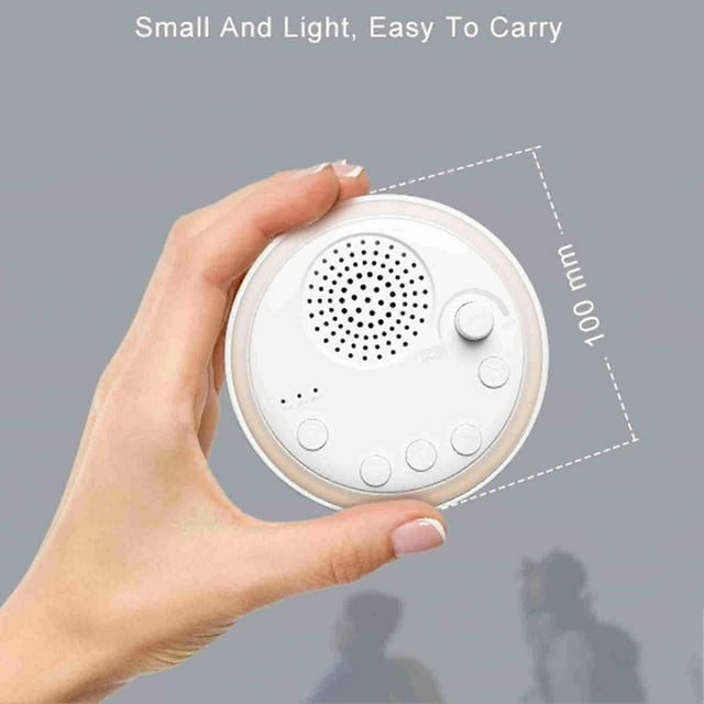 White Noise Machine 16 Sounds 3 Gear Timing Portable Baby Sleep Sound Machine with Night Light Function for Home Travel