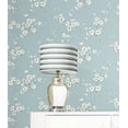 thumbnail image 6 of Seabrook Designs Sky Blue Blossoming Branches Prepasted Wallpaper, 6 of 8