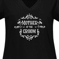thumbnail image 4 of Inktastic Mother of the Groom in White Women's Plus Size V-Neck T-Shirt, 4 of 5