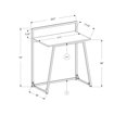 thumbnail image 2 of Monarch Specialties Computer Desk, Home Office, Laptop, 30"l, Work, Metal, Laminate, White, Contemporary, Modern, 2 of 3