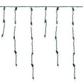 thumbnail image 2 of Novelty Lights Warm White M5 LED Icicle Lights on Green Wire 150 Bulbs, 2 of 6
