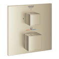 thumbnail image 3 of Grohe Grohtherm 24157EN0 Single Function 2-Handle Thermostatic Valve Trim in Grohe Brushed Nickel, 3 of 3