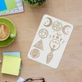 thumbnail image 3 of Wiccan/Witch Symbols Stencils 11.6x8.3 inch Viking Celtic Knot Stencils Spiral Goddess Horned God Templates Moon and Star Stencils for Painting on Wood Floor Wall Fabric, 3 of 9