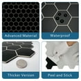 thumbnail image 4 of Sunwings Peel and Stick Backsplash Tile in Hexagon for Kitchen Bathroom Fireplace (10 Tiles,  Black), 4 of 7