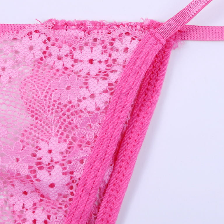 Eashery Lingerie Sets for Women Push Up Bra and Panty Set Sleepwear Womens  Underwear Set Hot Pink 3X-Large 