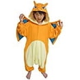 thumbnail image 3 of Pokemon  Pokemon Charizard Kids Kigurumi Costume with Wings, Cozy & Orange, 3 of 4