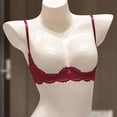 thumbnail image 6 of MEICHEN 1/4 Cup Bras for Women Fashion Sexy Underwire Lace Bra Solid Color Padded Bra Womens Underwear Summer Fall Essentials Fashion Clothes, 6 of 8