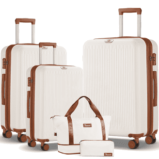 Ginza Travel Lightweight 3 Piece Hard Shell Luggage Set with
