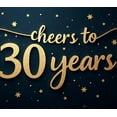 thumbnail image 5 of LUUFILx Cheers to 30 Years Party Decoration Backdrop Birthday Supplies Anniversary Banner Balloon Background Photography Prop Celebration Decor, 5 of 9