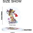 thumbnail image 2 of Car Coasters 4 Pack Stone Cup Holder Cute Giraffe Absorbent Drink Car Coaster Ceramic Set Small Cup Coasters, 2 of 6