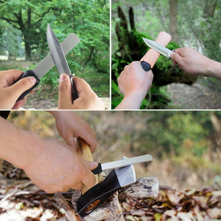 Sharpening Stone Dual Grit Multi-Purpose Knife Sharpener Ax Blade