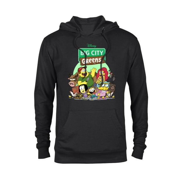 Disney Big City Greens Family Group - Pullover Hoodie for Adults -Customized-Black