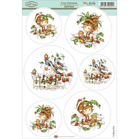 Wee Stamps Topper Sheet 8.3"X12.2" -Cozy Christmas