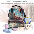 thumbnail image 4 of Kdxio Baby Diaper Backpack,Multi-Function Travel Backpack Nappy Bags,Nursing Bag, Fashion Mummy,Roomy Waterproof for Baby Care(Beautiful Red Train Hot Air Balloon), 4 of 5