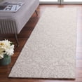thumbnail image 4 of Safavieh  Hand-Tufted Ebony Melia Modern & Contemporary Wool Rug 2'3" x 9' Runner - Blue/Ivory, 4 of 5