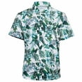 thumbnail image 2 of MADHERO Men's Hawaiian Shirts Casual Funny Print Short Sleeve Lapel Beach Shirts Green Leaf Szie L, 2 of 6