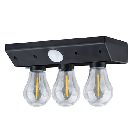 

Flash Sale Jiikun Light*1 Garden LampsSolar Tungsten Lamp Human Induction Wall Lamp Courtyard Wall Lamp Lighting Street Lamp (3 Heads)