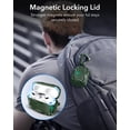 thumbnail image 4 of ESR Case Compatible with AirPods Pro 2nd & 1st Gen (2023/2022/2019), MagSafe Ready, Drop Protection & Magnetic Lid, Green, 4 of 9