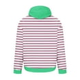 thumbnail image 4 of Hoodie Mens Shirts Hooded Drawstring Adjustable Shirt Men's Striped Printed Colorblock Loose Hooded Sweatshirt Printed Long Sleeve Top Everyday,Streetwear,Outdoor Sports Clothing Shirts For Men, 4 of 4