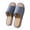Navy, variant on Womens Slippers Size 9 Memory Foam with Arch Support Warm Lining Orthopedic Slip on Cute Bow Breathable House Shoes for Men Bride Slippers