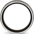 thumbnail image 2 of Stainless Steel Polished Black Ceramic Cz Ring (Size 10.5) Made In China sr564-10.5, 2 of 5