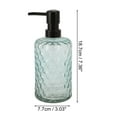 thumbnail image 4 of Unique Bargains 1 Pc Classic Cylindrical Soap Pump Dispenser for Bathroom 500ml Blue Black, 4 of 6