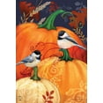 thumbnail image 3 of Briarwood Lane Pumpkins and Chickadees Fall Garden Flag, 3 of 4