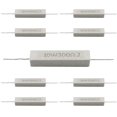 thumbnail image 2 of Cement Resistor,10 PCS 10W 8 Ohm 5% Axial Lead Wire Resistor White Wound Fixed Ceramic Cement Resistors Wirewound Cement Power Resistors Flame Heat Moisture Resistance Precharge Horizontal Resistors, 2 of 6