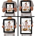 thumbnail image 7 of IBA Indianbeautifulart Makhan Chor Baby Krishna Picture Frame Religious Poster Black Wall Frame Deity Photo Frame Wall Decor&nbsp;For Home/ Office/ Temple-12 x 18 Inches, 7 of 7