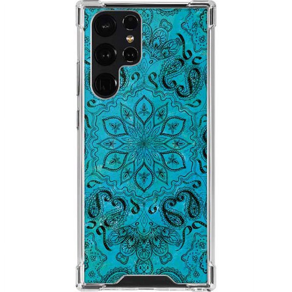 Skinit Ginseng Blue Zen Galaxy S22 Ultra Clear Case