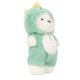 thumbnail image 3 of Oso de peluche suave de 30 cm Yuxing con capucha verde, 3 of 5