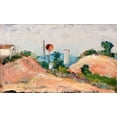 thumbnail image 2 of Cezanne, Paul 24x16 Gold Ornate Wood Framed with Double Matting Museum Art Print Titled - Railroad Cut, 2 of 4