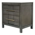 thumbnail image 3 of Furniture of America Lowell 2-Drawer Wood Gray Nightstand, 3 of 8