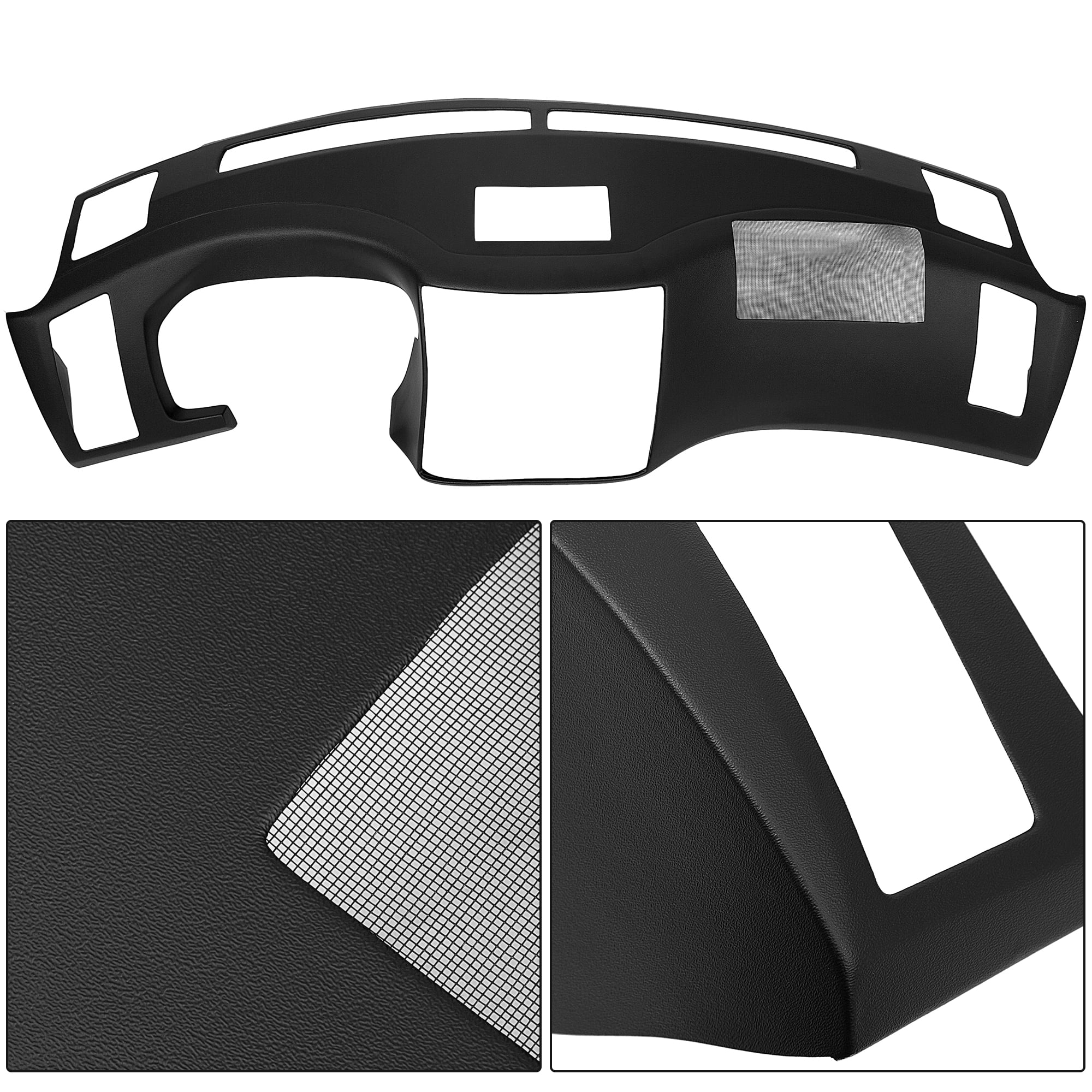 Kojem Dash Cap Overlay Replacement Compatible with 2006-2008 Infinity Fx35 W/Glue Black Dash Cover