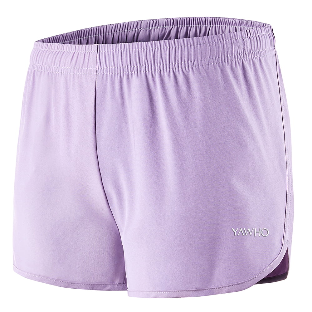 Women's Workout Running Shorts, Athletic Gym Yoga Sport Training Shorts