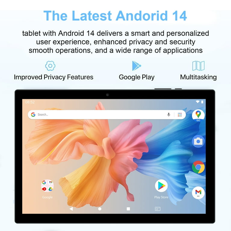 Android 13 タブレット パソコン 8GB RAM 64GB 10 inch Android 13 Tablet, 8GB RAM+64GB ROM+512GB Expandable