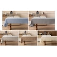 thumbnail image 4 of Fennco Styles Wave Border Solid Tablecloth 56" W X 96" L - Light Grey Woven Textured Table Cover for Everyday Use, Holiday Décor, Banquet, Family Gatherings, and Special Occasion, 4 of 4