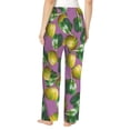 thumbnail image 3 of Pajama Pants Women, bell Pepper yellow green Sweatpants Soft Sleep Lounge Pants, Casual PJ Bottoms Pants with Pockets, 3 of 5
